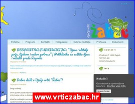 Kindergartens, nurseries, www.vrticzabac.hr
