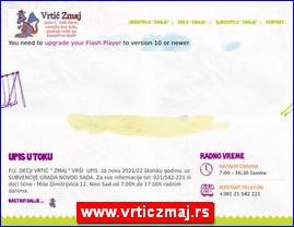 Kindergartens, nurseries, www.vrticzmaj.rs