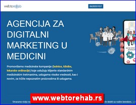 Webtore Hab, a digital marketing agency specialized in the promotion of medical products and services, www.webtorehab.rs