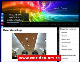 Painters, plastering, plaster works, www.worldcolors.rs