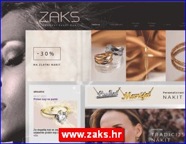 Jewelers, gold, jewelry, watches, www.zaks.hr
