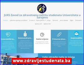 Clinics, doctors, hospitals, spas, laboratories, www.zdravljestudenata.ba