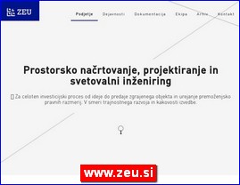 Architecture, design, www.zeu.si