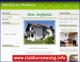 Hoteli, moteli, hosteli,  apartmani, smeštaj, www.zlatiborsmestaj.info