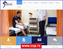 Clinics, doctors, hospitals, spas, Serbia, www.zop.rs