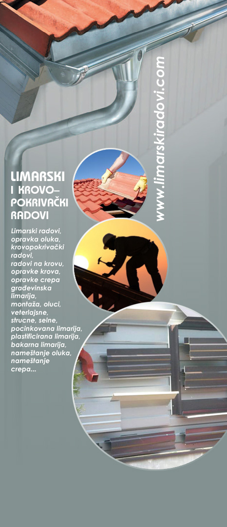 Limarski radovi, krovopokrivački radovi