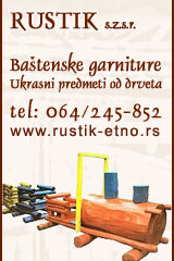 Rustik - baštenske garniture, ukrasni predmeti od drveta