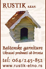 Rustik - baštenske garniture, ukrasni predmeti od drveta