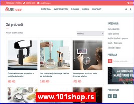 101 Shop, sport, rekreacija, kua, dvorite, mobilni telefoni, oprema, zdravlje, lepota, internet prodavnica, Novi Beej, www.101shop.rs