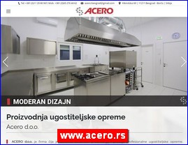 Ugostiteljska oprema, oprema za restorane, posue, www.acero.rs