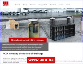 Sanitarije, vodooprema, www.aco.ba