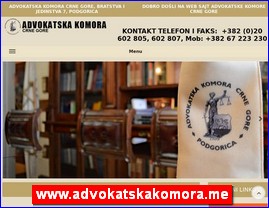 Advokati, advokatske kancelarije, www.advokatskakomora.me