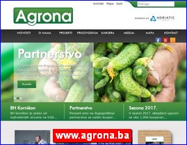 Voće, povrće, prerada hrane, www.agrona.ba