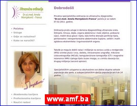 Ordinacije, lekari, bolnice, banje, laboratorije, www.amf.ba