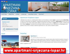 Hoteli, smeštaj, Hrvatska, www.apartmani-snjezana-lopar.hr