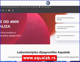 Ordinacije, lekari, bolnice, banje, laboratorije, www.aqualab.rs