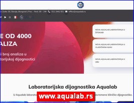 Ordinacije, lekari, bolnice, banje, Srbija, www.aqualab.rs