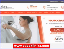 Ordinacije, lekari, bolnice, banje, Srbija, www.atlasklinika.com