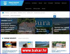 Gradovi, regije  , www.bakar.hr