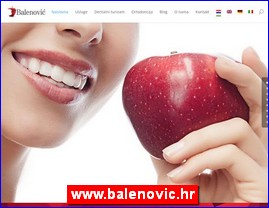 Stomatološke ordinacije, stomatolozi, zubari, www.balenovic.hr