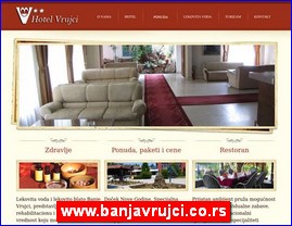 Ordinacije, lekari, bolnice, banje, laboratorije, www.banjavrujci.co.rs