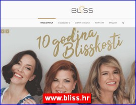 Frizeri, saloni lepote, kozmetiki saloni, www.bliss.hr