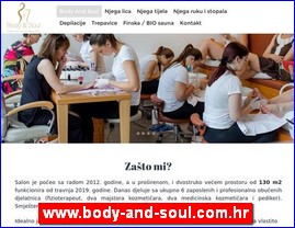 Frizeri, saloni lepote, kozmetiki saloni, www.body-and-soul.com.hr