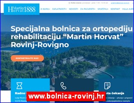 Ordinacije, lekari, bolnice, banje, laboratorije, www.bolnica-rovinj.hr