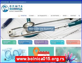 Ordinacije, lekari, bolnice, banje, laboratorije, www.bolnica015.org.rs