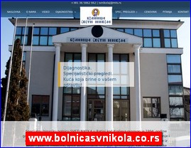 Ordinacije, lekari, bolnice, banje, laboratorije, www.bolnicasvnikola.co.rs