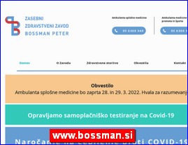Ordinacije, lekari, bolnice, banje, laboratorije, www.bossman.si