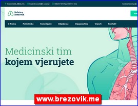 Ordinacije, lekari, bolnice, banje, laboratorije, www.brezovik.me