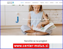 Ordinacije, lekari, bolnice, banje, laboratorije, www.center-motus.si