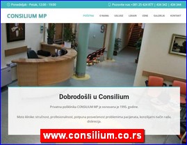 Ordinacije, lekari, bolnice, banje, laboratorije, www.consilium.co.rs