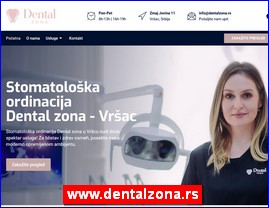 Stomatoloka ordinacija, krunice za zube, proteze za zube, ugradnja zubnih implanata, implantologija, protetika, oralna hirurgija, mezoterapija, hijaluronski fileri, hemijski piling, Dental Zona, Vrac, www.dentalzona.rs