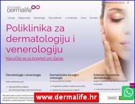 Ordinacije, lekari, bolnice, banje, laboratorije, www.dermalife.hr