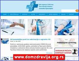 Ordinacije, lekari, bolnice, banje, laboratorije, www.domzdravlja.org.rs