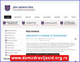 Ordinacije, lekari, bolnice, banje, laboratorije, www.domzdravljasid.org.rs