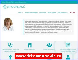 Ordinacije, lekari, bolnice, banje, Srbija, www.drkomnenovic.rs