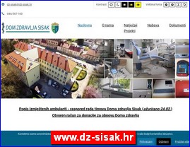 Ordinacije, lekari, bolnice, banje, laboratorije, www.dz-sisak.hr