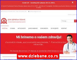 Ordinacije, lekari, bolnice, banje, laboratorije, www.dzlebane.co.rs