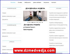 Ordinacije, lekari, bolnice, banje, laboratorije, www.dzmedvedja.com