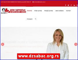 Ordinacije, lekari, bolnice, banje, laboratorije, www.dzsabac.org.rs