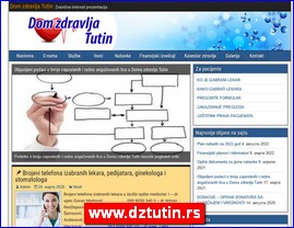 Ordinacije, lekari, bolnice, banje, laboratorije, www.dztutin.rs