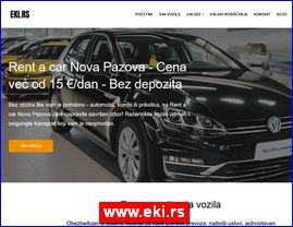 Rent A Car, iznajmljivanje automobila, kombi, prikolica, Nova Pazova, vikendice, iznajmljivanje vikendica, Bezdan, www.eki.rs