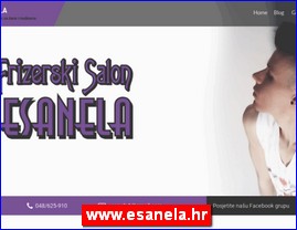 Frizeri, saloni lepote, kozmetiki saloni, www.esanela.hr