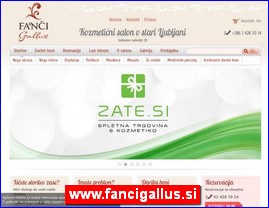 Frizeri, saloni lepote, kozmetiki saloni, www.fancigallus.si