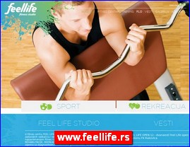 Fitnes, fitness centri, teretane, www.feellife.rs