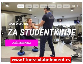 Fitnes, fitness centri, teretane, www.fitnessclubelement.rs
