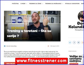 Fitnes, fitness centri, teretane, www.fitnesstrener.com